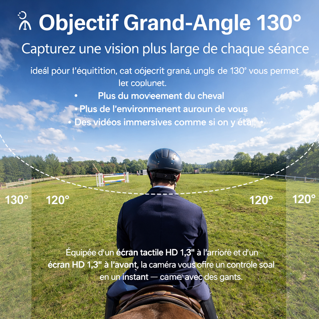 EquiShot™ – Caméra 5K Miniature pour Cavaliers (POV Ultra-Stable)