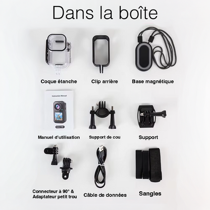 EquiShot™ – Caméra 5K Miniature pour Cavaliers (POV Ultra-Stable)