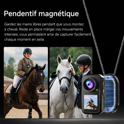EquiShot™ – Caméra 5K Miniature pour Cavaliers (POV Ultra-Stable)