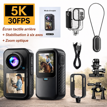 EquiShot™ – Caméra 5K Miniature pour Cavaliers (POV Ultra-Stable)