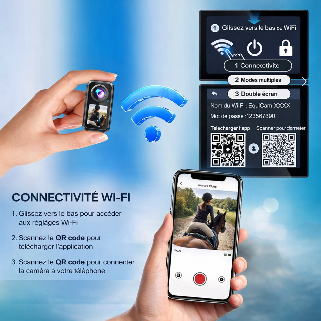 EquiShot™ – Caméra 5K Miniature pour Cavaliers (POV Ultra-Stable)