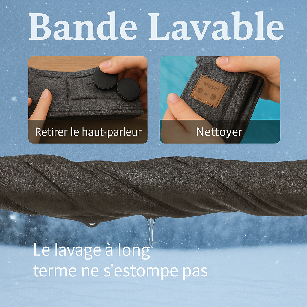 SnowBand™ — Bandeau Thermique Bluetooth pour Sports d’Hiver
