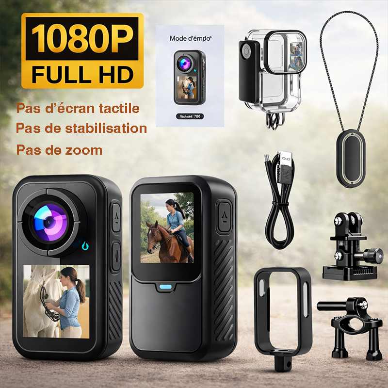 EquiShot™ – Caméra 5K Miniature pour Cavaliers (POV Ultra-Stable)